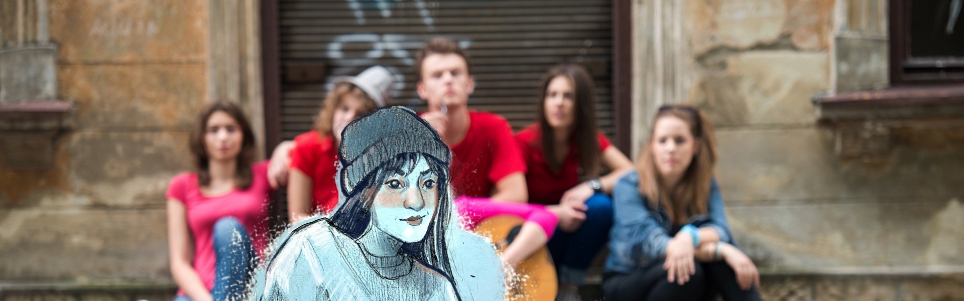 Meisje Met Skateboard